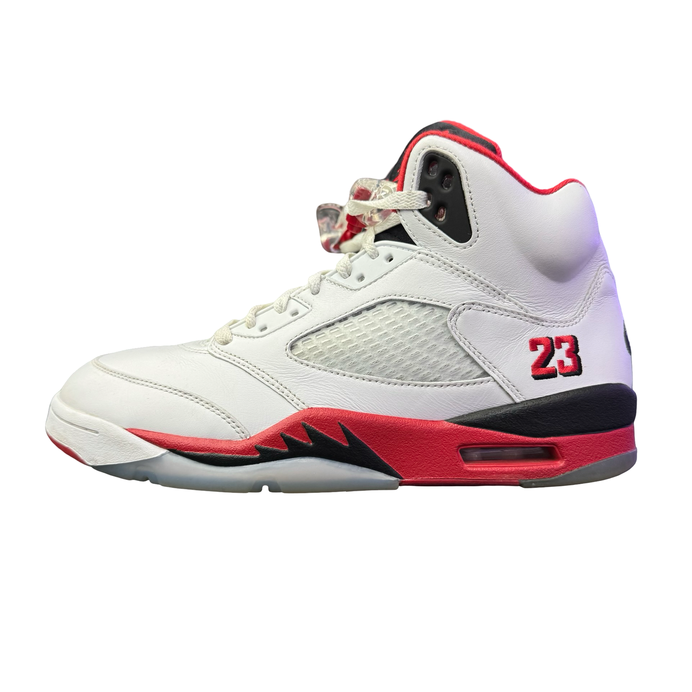 Nike Air Jordan 5 Retro Fire Red Black Tongue