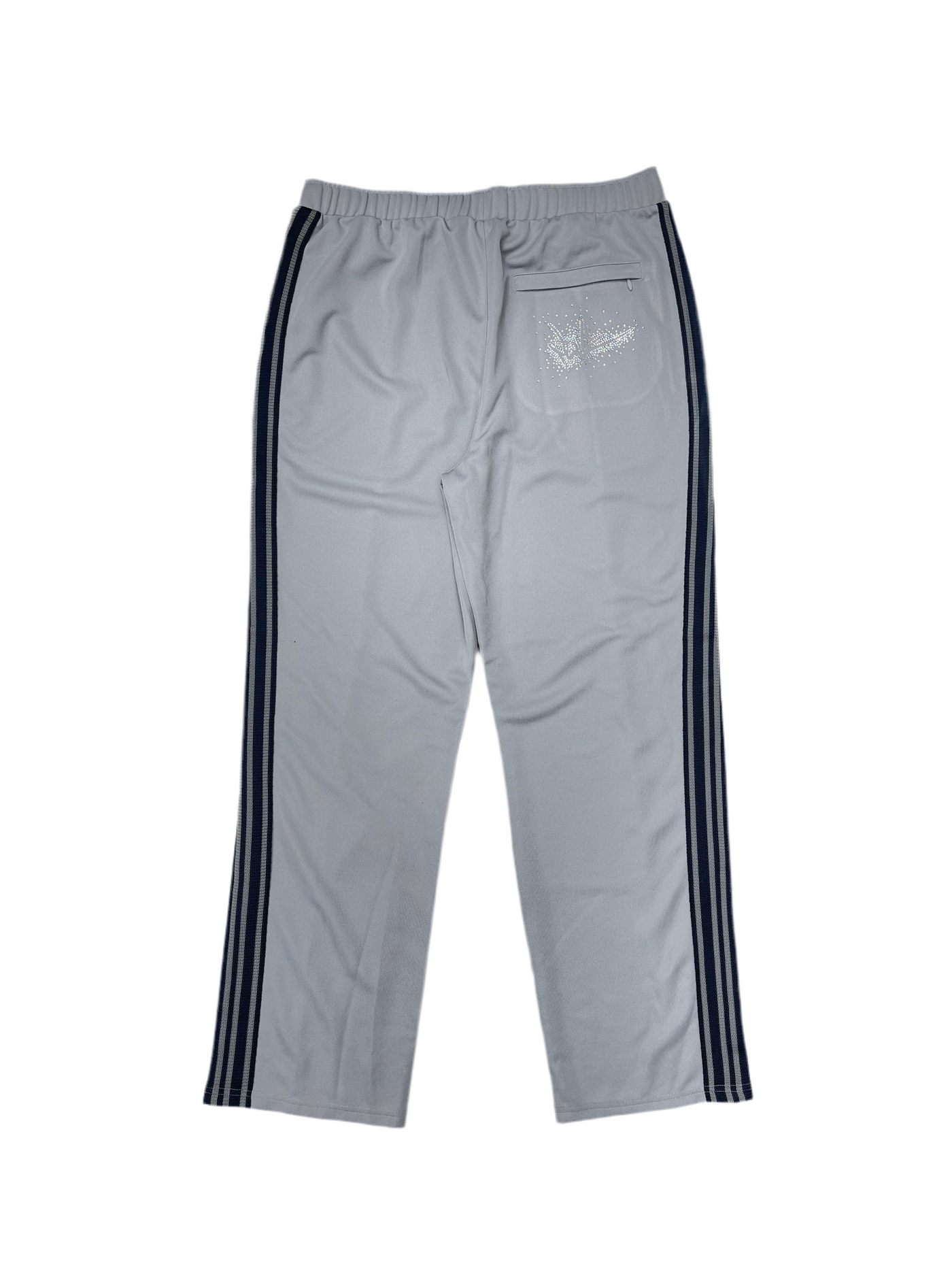 NewYrrk Track Pants Grey Navy w/ White Crystal