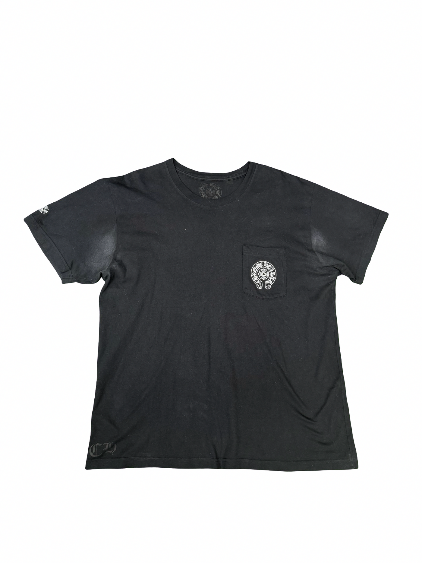 Chrome Hearts Gradient Floral Circle Logo T-Shirt Black