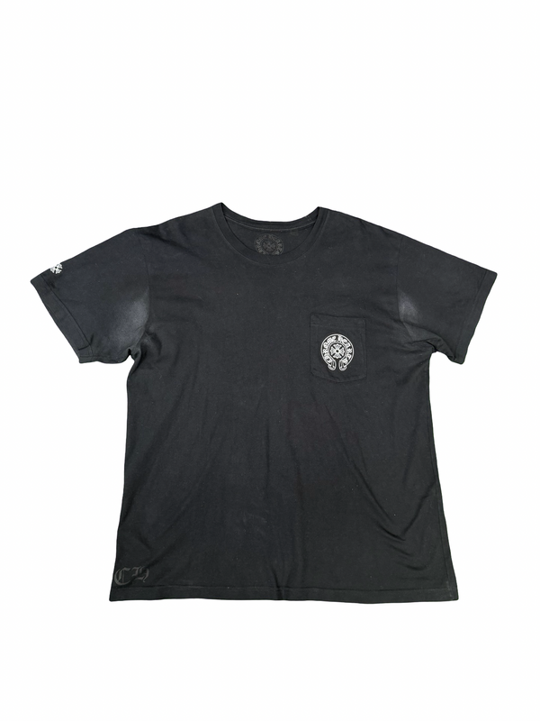 Chrome Hearts Gradient Floral Circle Logo T-Shirt Black