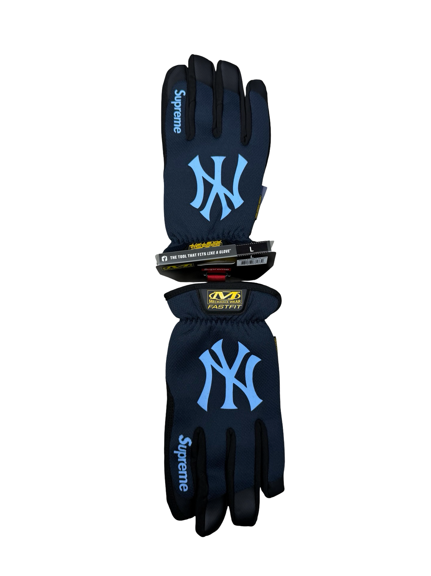 Supreme Mechanix FastFit Yankee Navy Blue Gloves