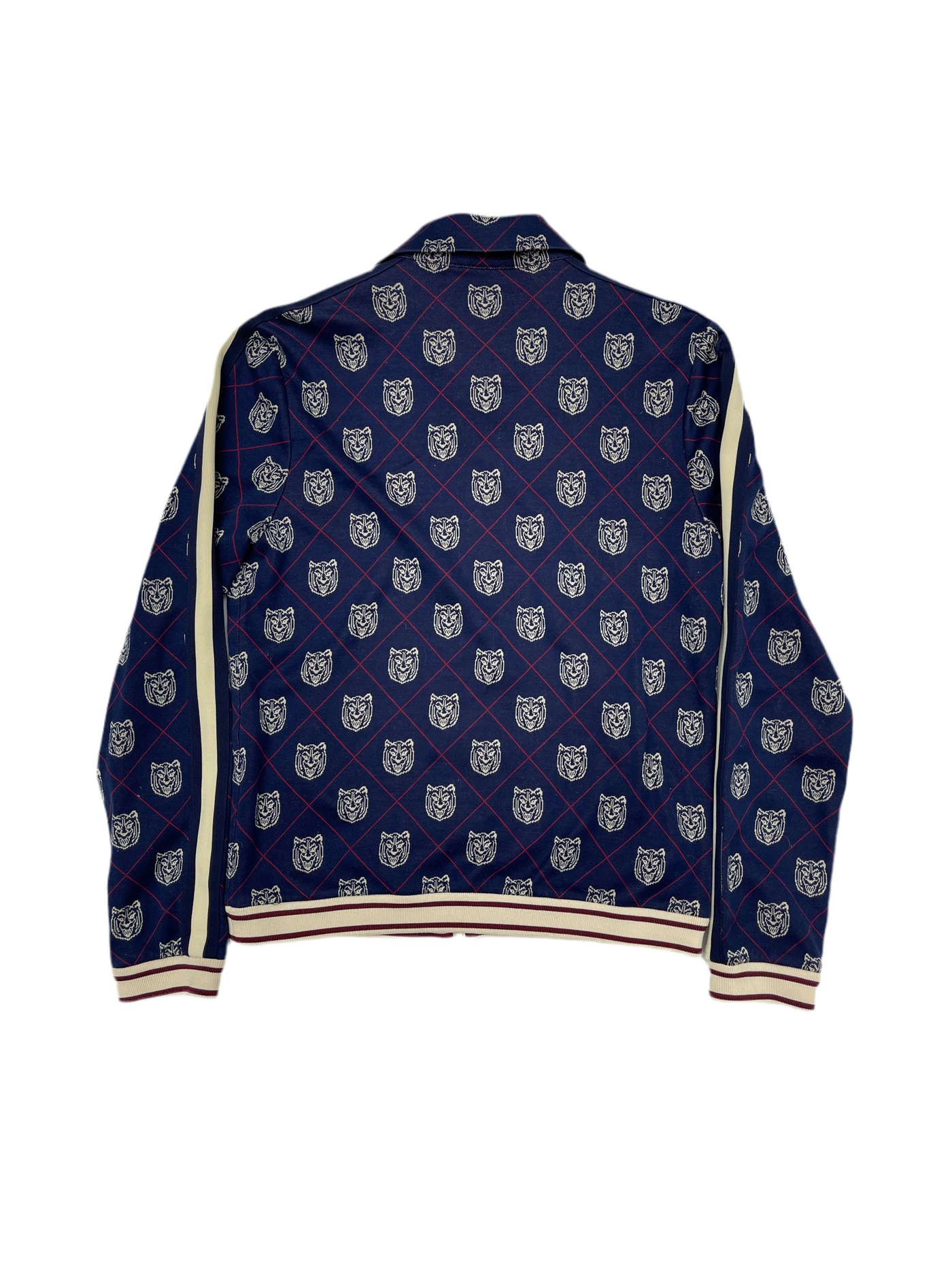 Gucci Tiger Jacquard Track Jacket Navy