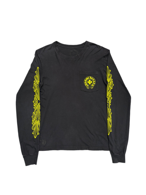 Chrome Hearts Made in Hollywood L/S Shirt Black Yellow
