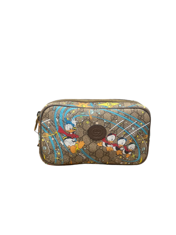 Gucci x Disney Donald Duck GG Supreme Belt Bag Beige Ebony