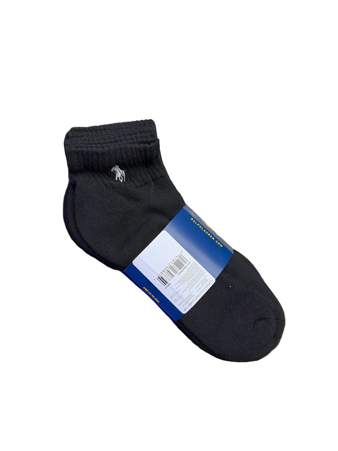 Polo Classic Sport Mid Socks Black 6 Pack