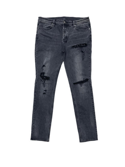 Ksubi Van Winkle Thrashed Jeans Black