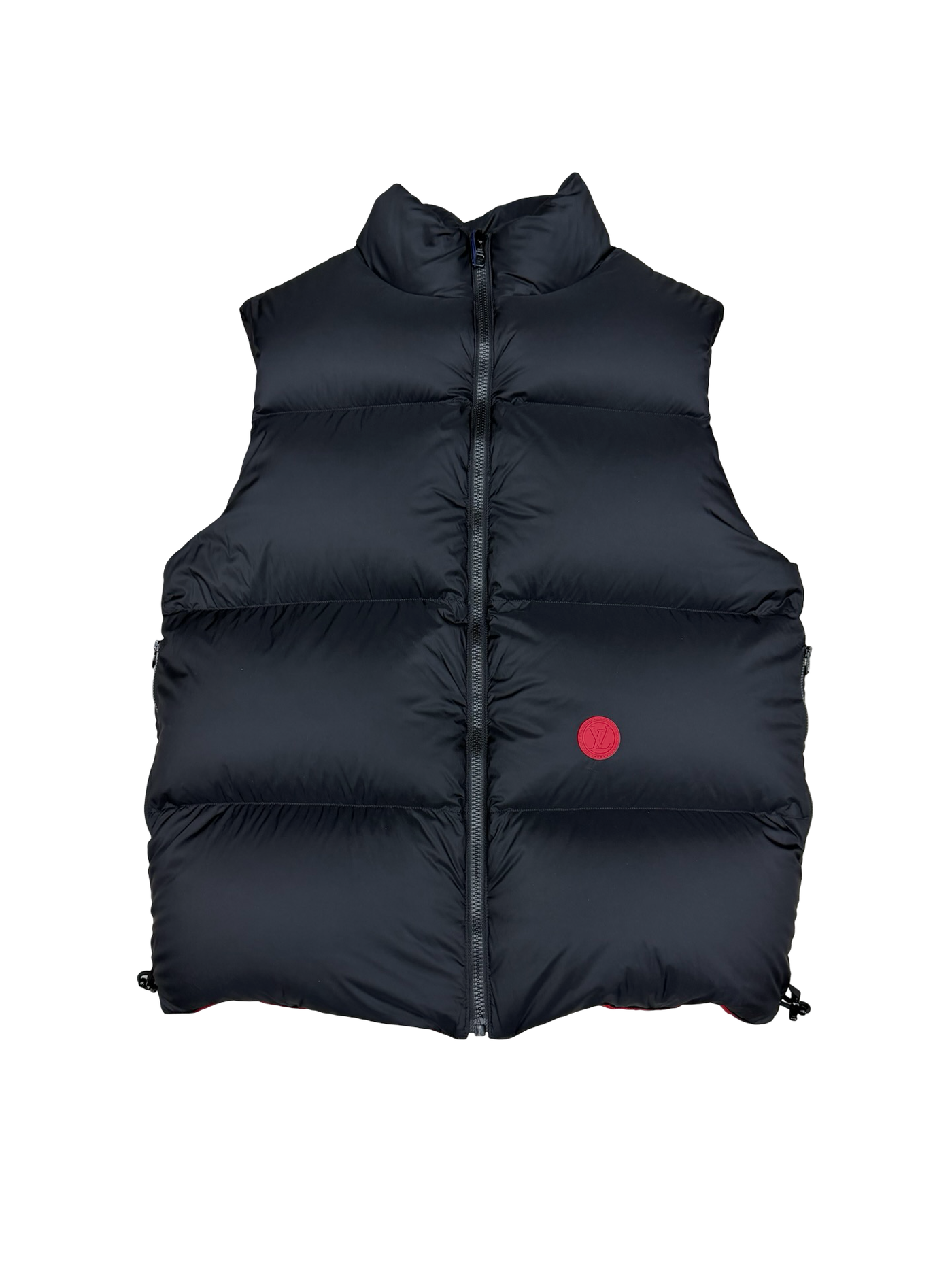 LV Puffer Vest Red Black