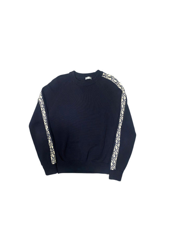 Dior Sweater With Oblique Inserts Black