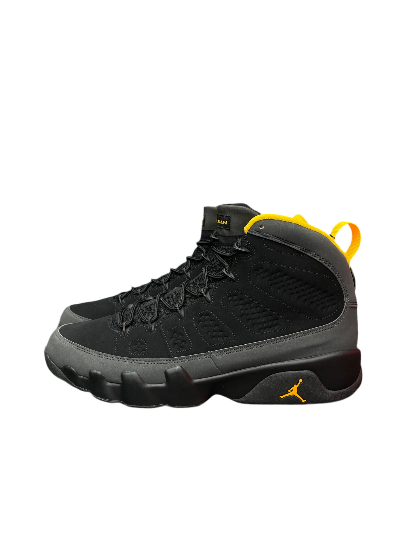 Nike Air Jordan 9 Retro Dark Charcoal University Gold