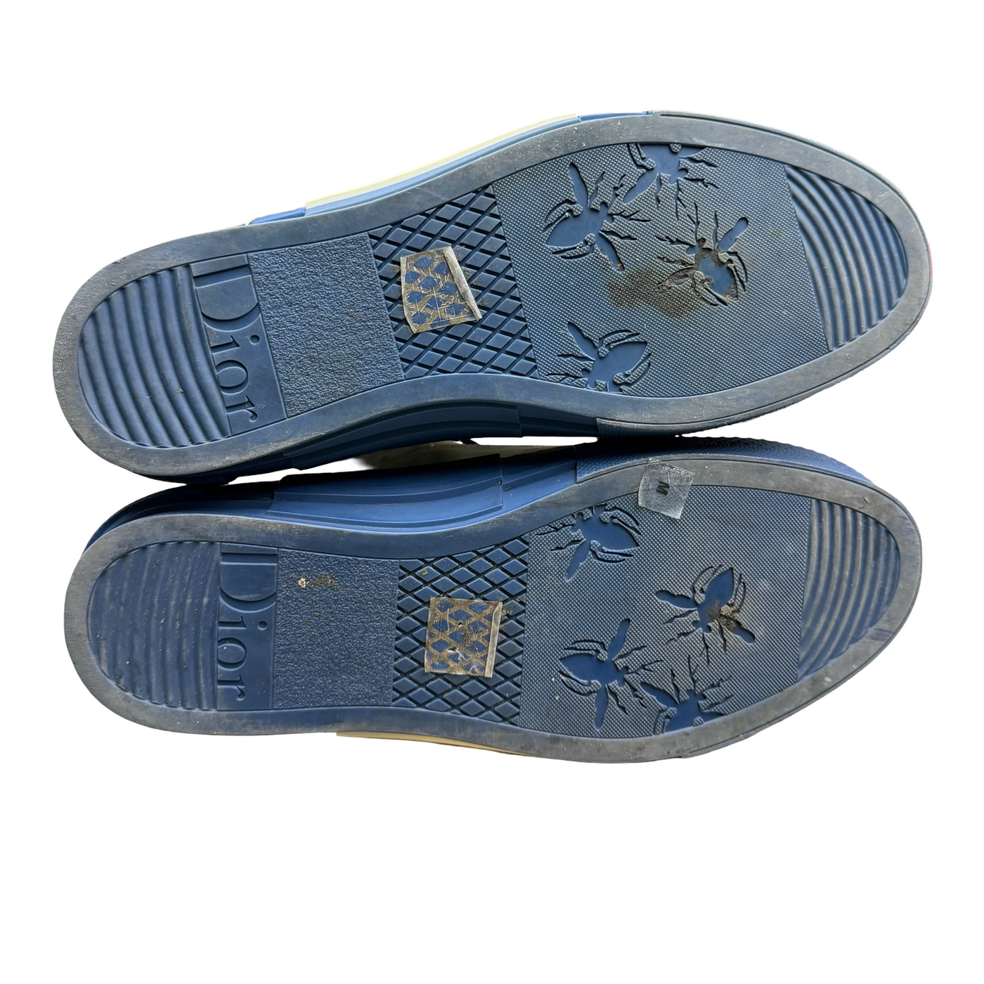 Dior B23 High Top  Blue Oblique Technical Fabric