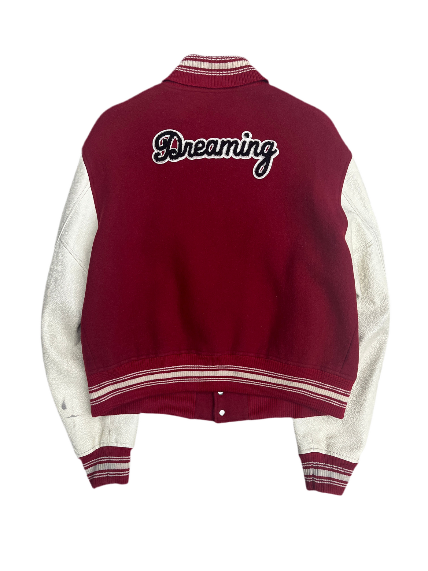 Louis Vuitton Red & White Dreaming Varsity Jacket
