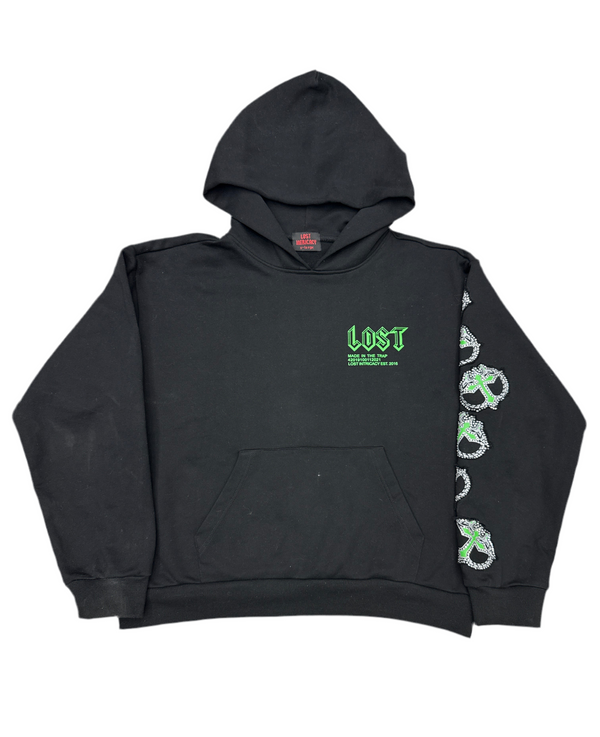 Lost Intricacy Mitt Hoodie Black Green