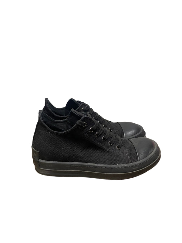 Rick Owens DRKSHDW Ramones Low Sneakers Triple Black