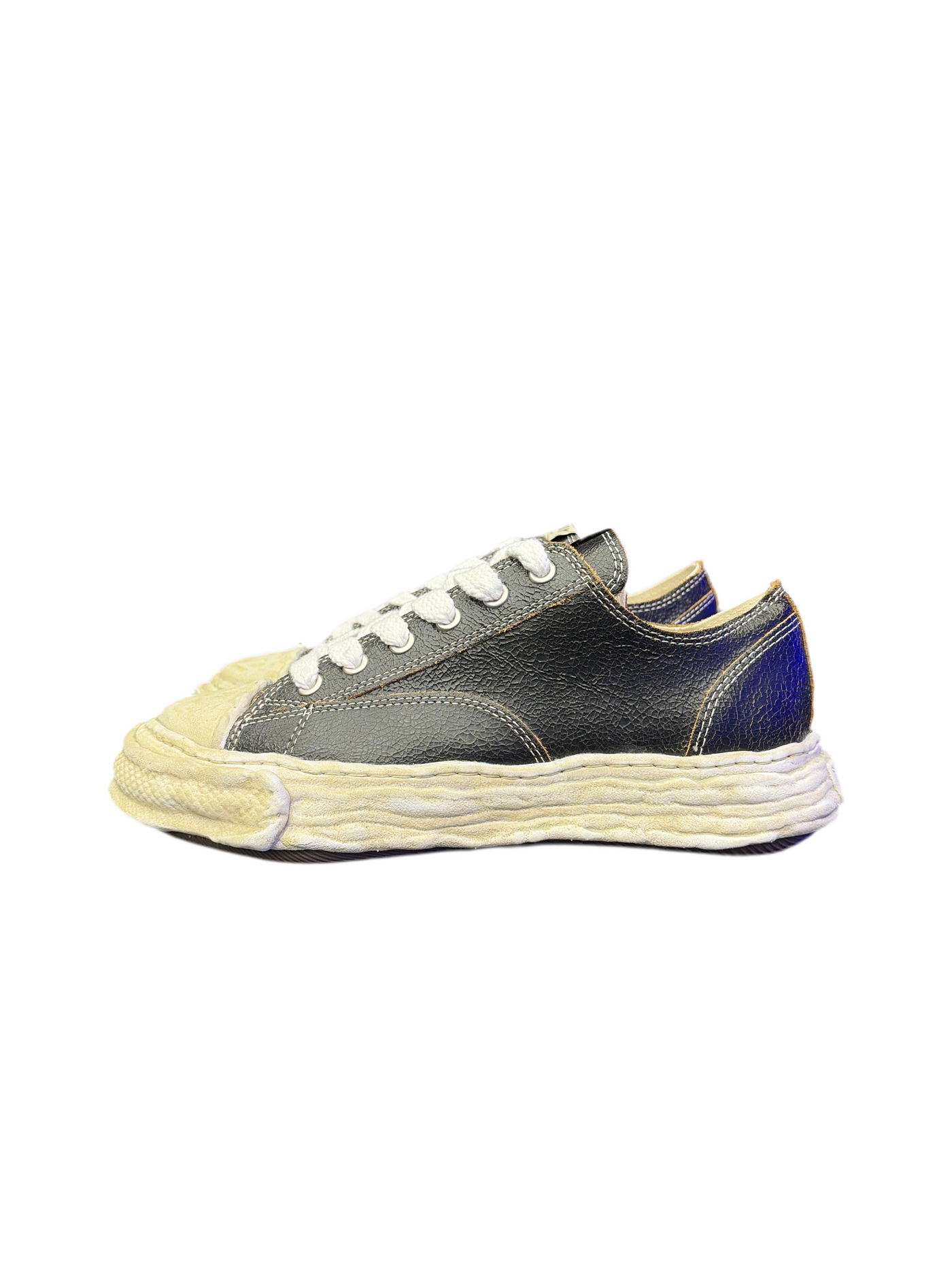 MMY Peterson Low Black Crackle Sneakers