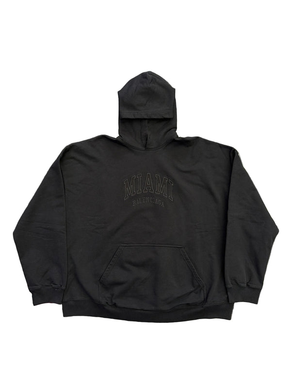 Balenciaga Miami Cities Pullover Hoodie Black