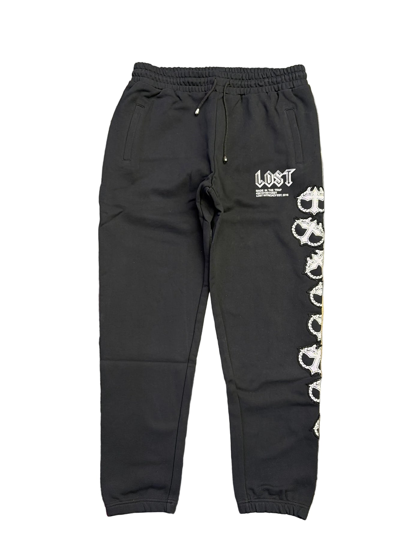 Lost Intricacy Mitt Sweatpants Black White