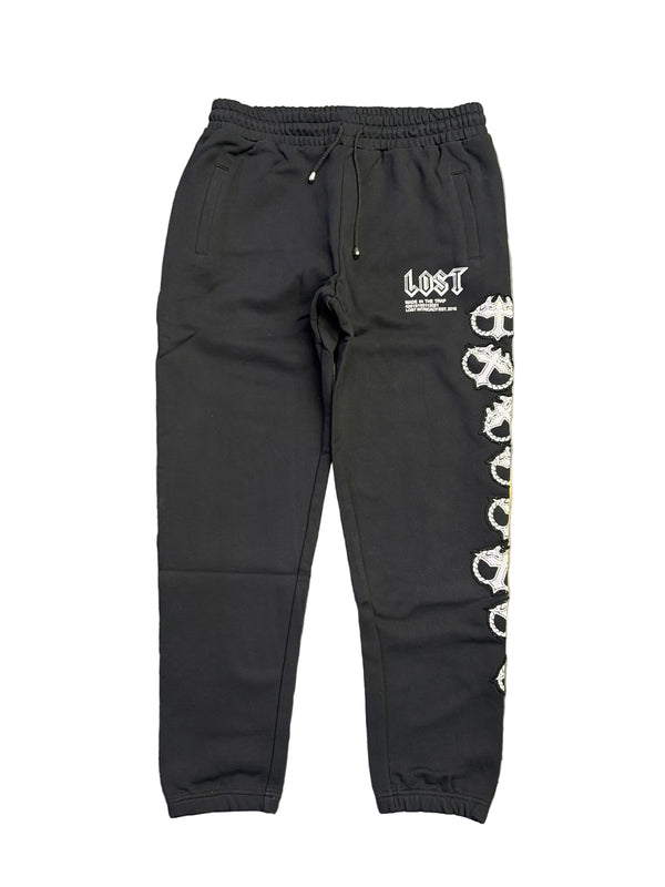 Lost Intricacy Mitt Sweatpants Black White