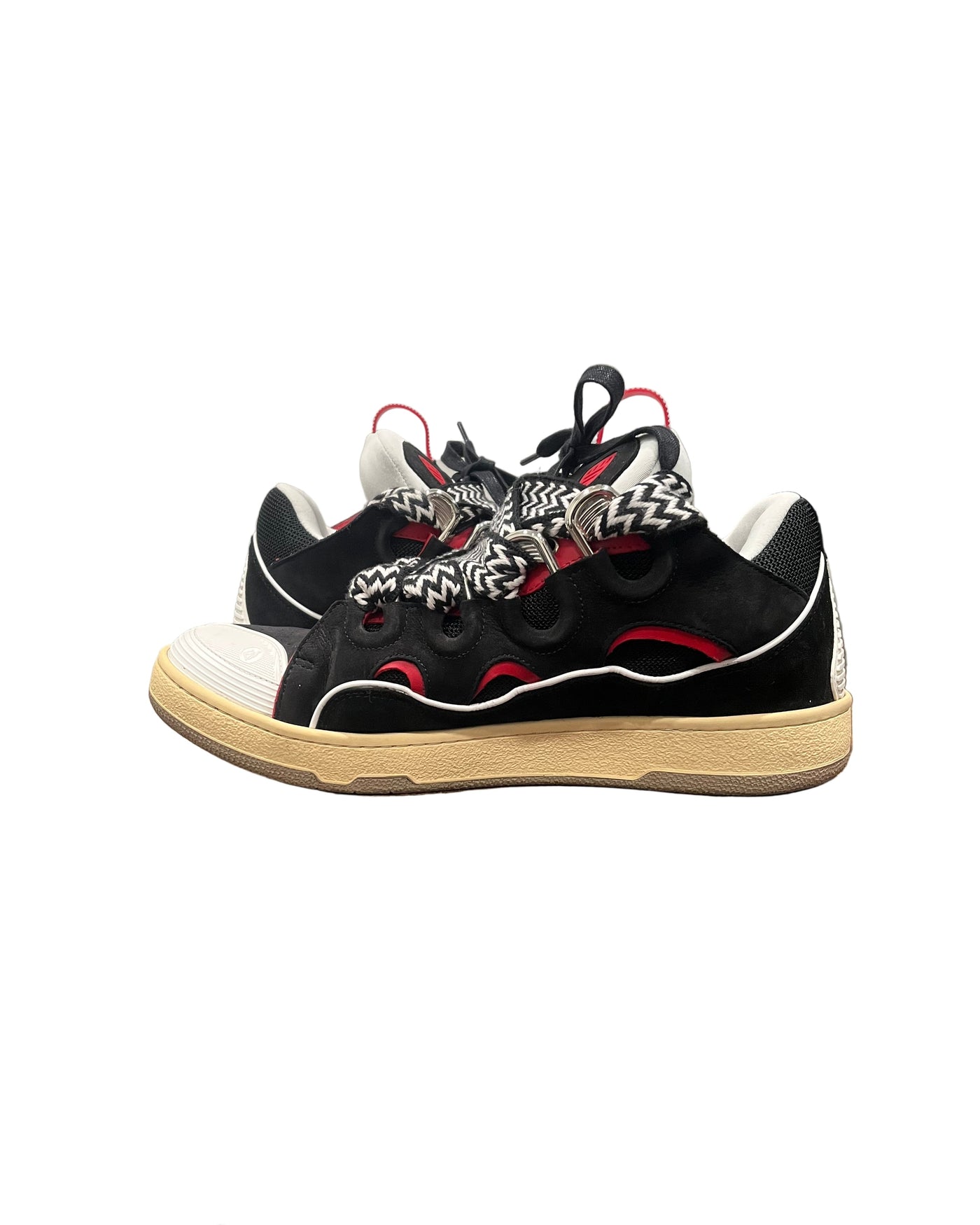 Lanvin Leather Curb Sneakers