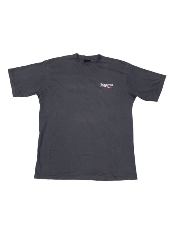 Balenciaga Political Caampaign T-Shirt Grey