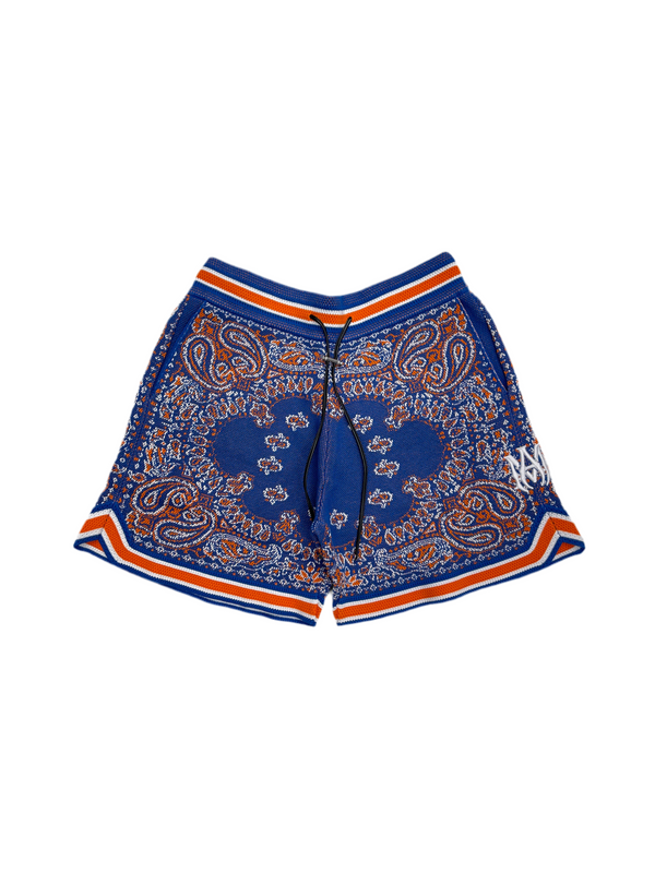 Amiri Bandana NYC Exclusive Shorts Blue Orange