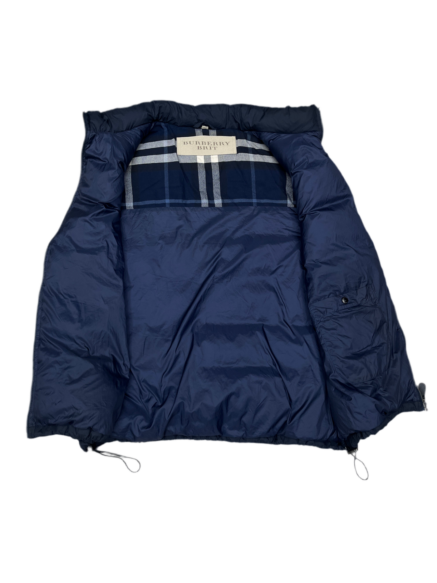 Burberry Brit Puffer Jacket Vest Navy