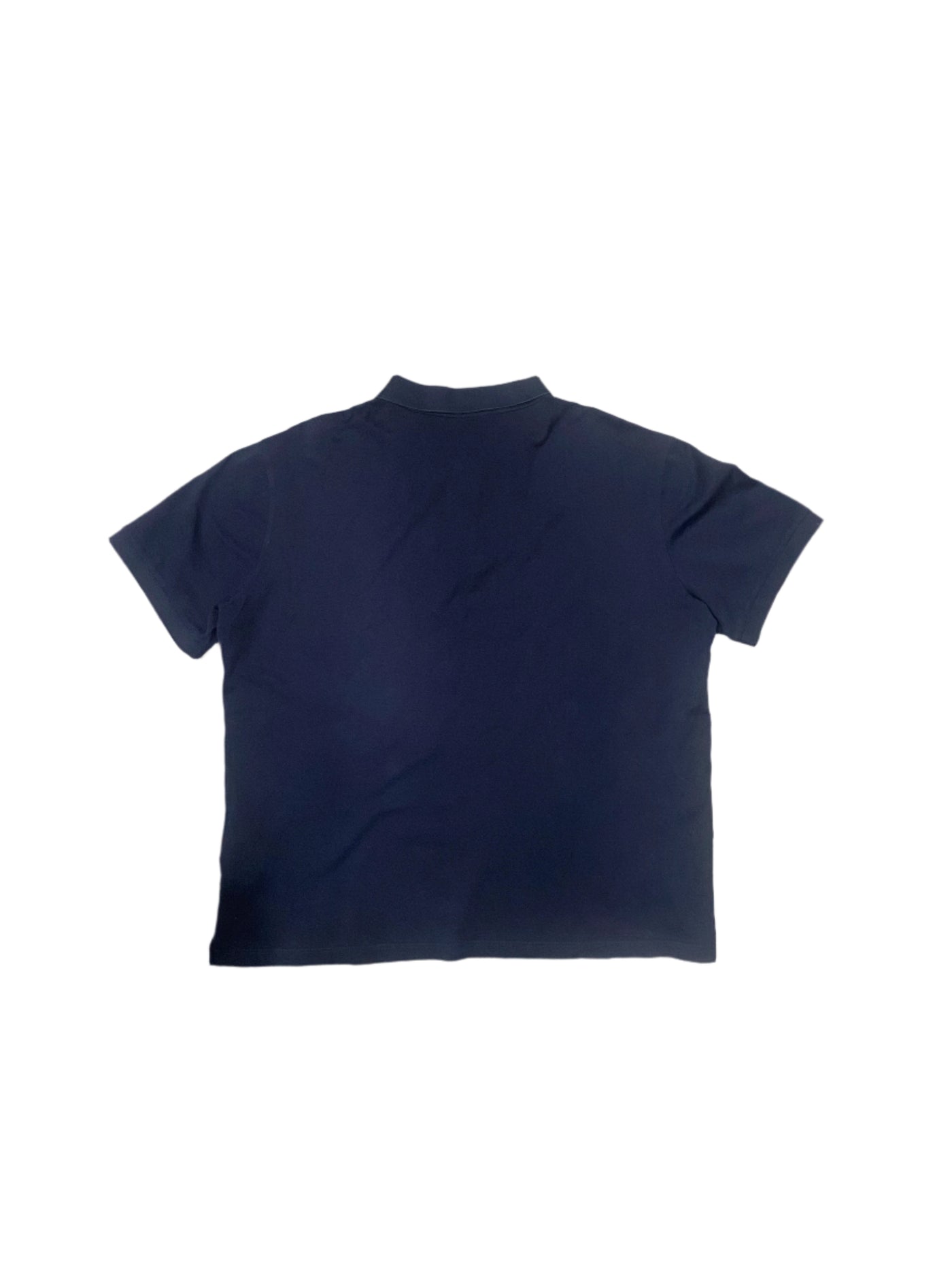 Prada Slim Pique Knit Logo Polo Navy