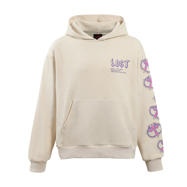 Lost Intricacy Mitt Cream/Pink Hoodie