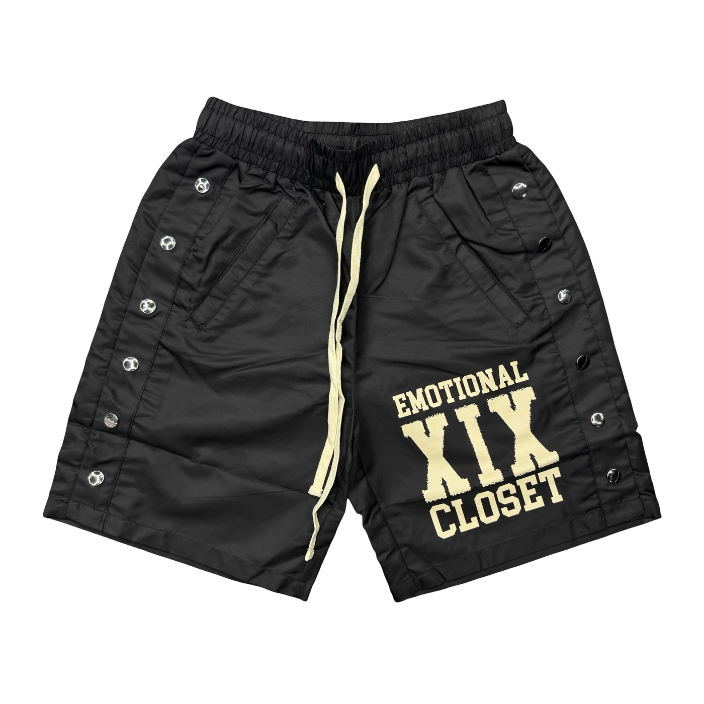 Mixed Emotions Backyard Nylon Shorts Black