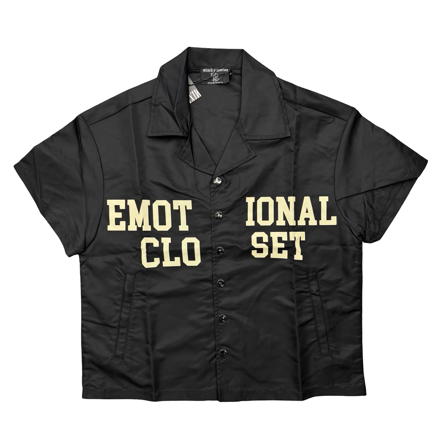 Mixed Emotions Backyard Nylon Shirt Black