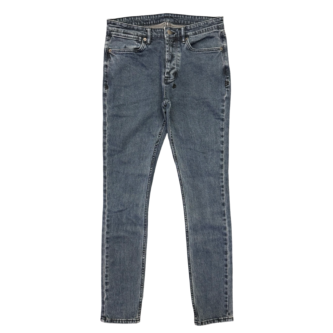 Ksubi Van Winkle Shadow Re-Dye Denim Jeans Blue