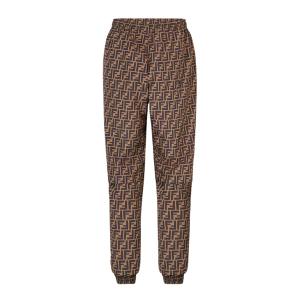 Fendi Reversible Brown Nylon Pants