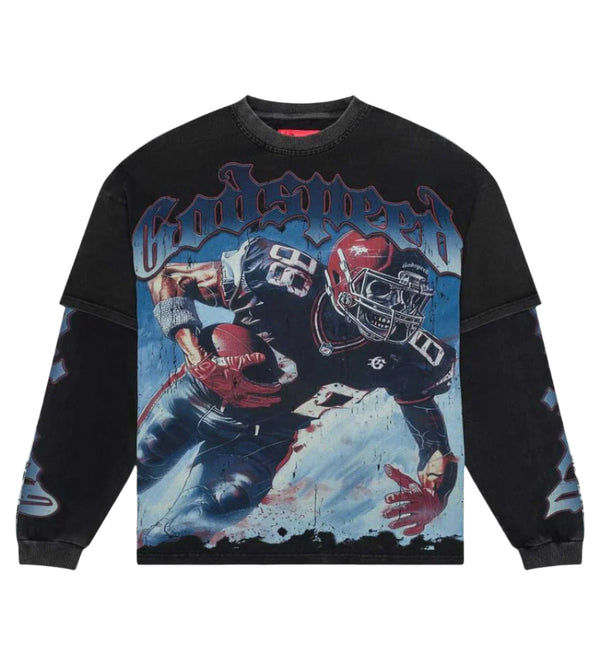 Godspeed Endzone Dual Layered Black L/S