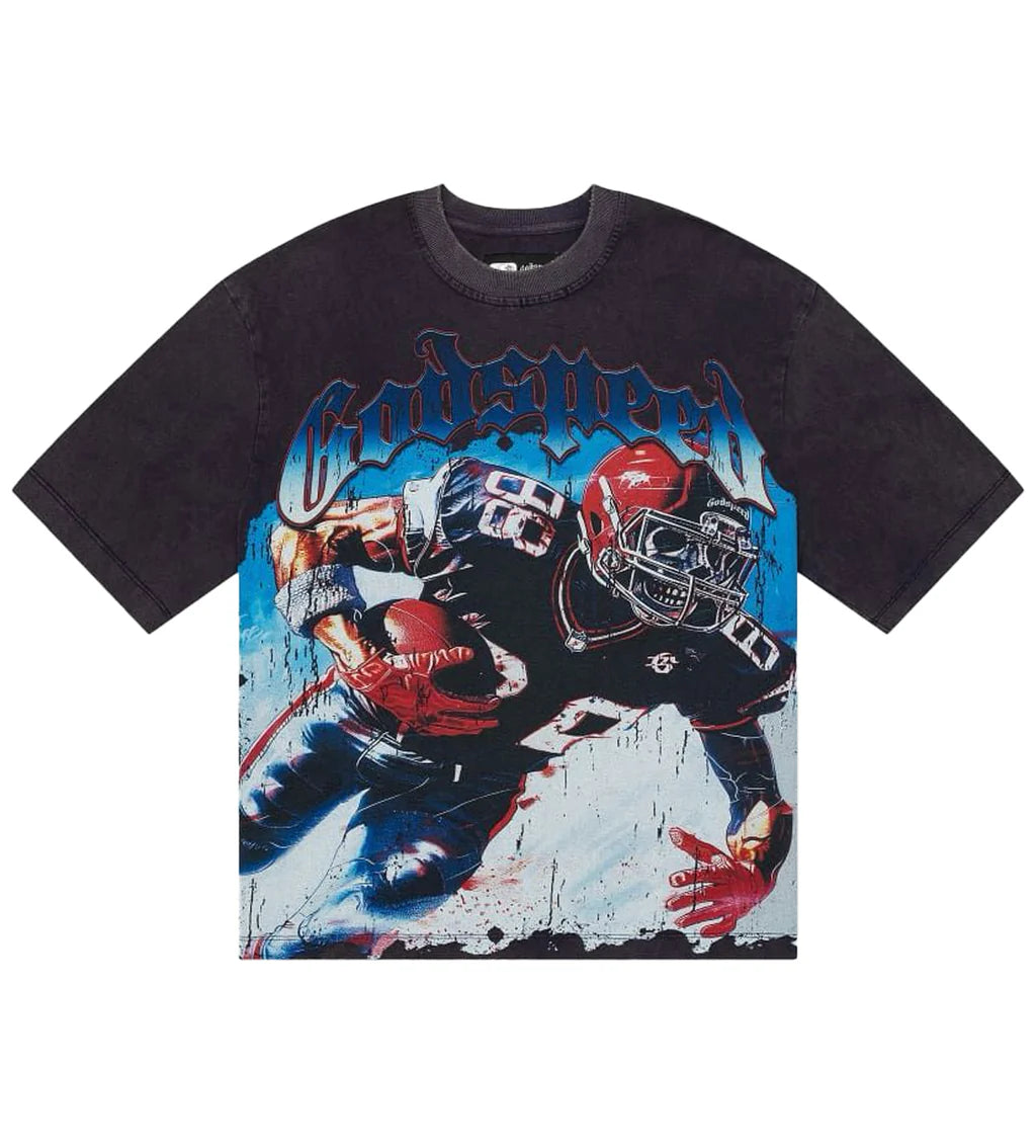 Godspeed Endzone T-Shirt Navy Wash