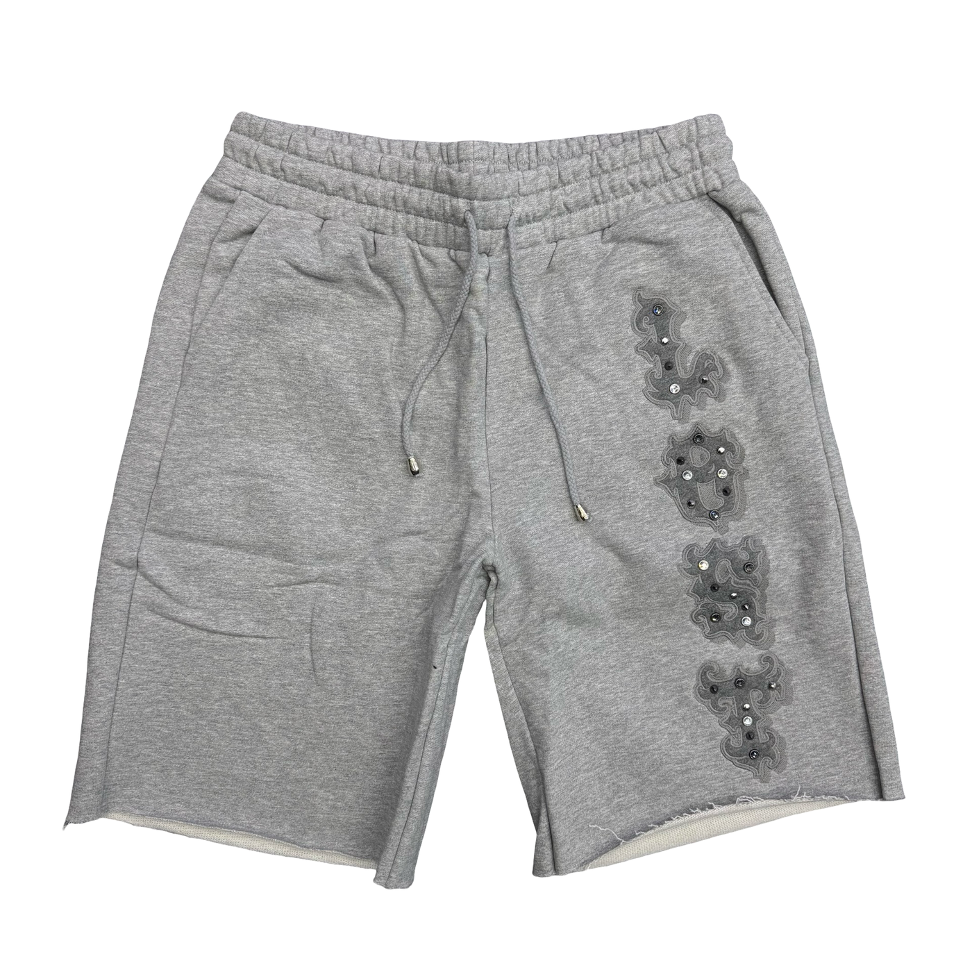Lost Intricacy Ash Patch Shorts Silver Stones