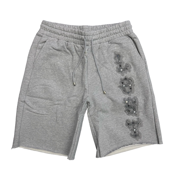 Lost Intricacy Ash Patch Shorts Silver Stones