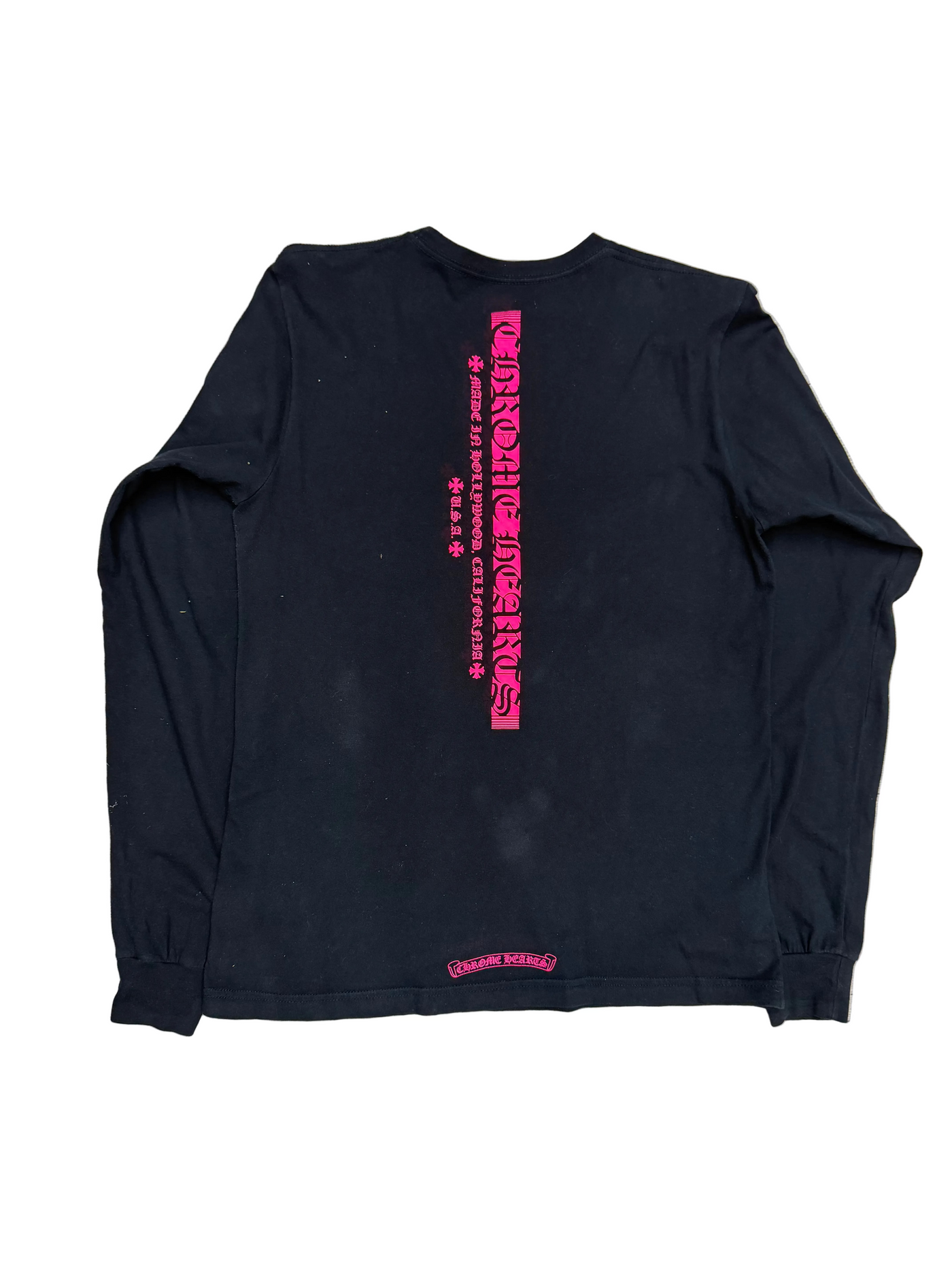 Chrome Hearts Pink Logo LS T Shirt