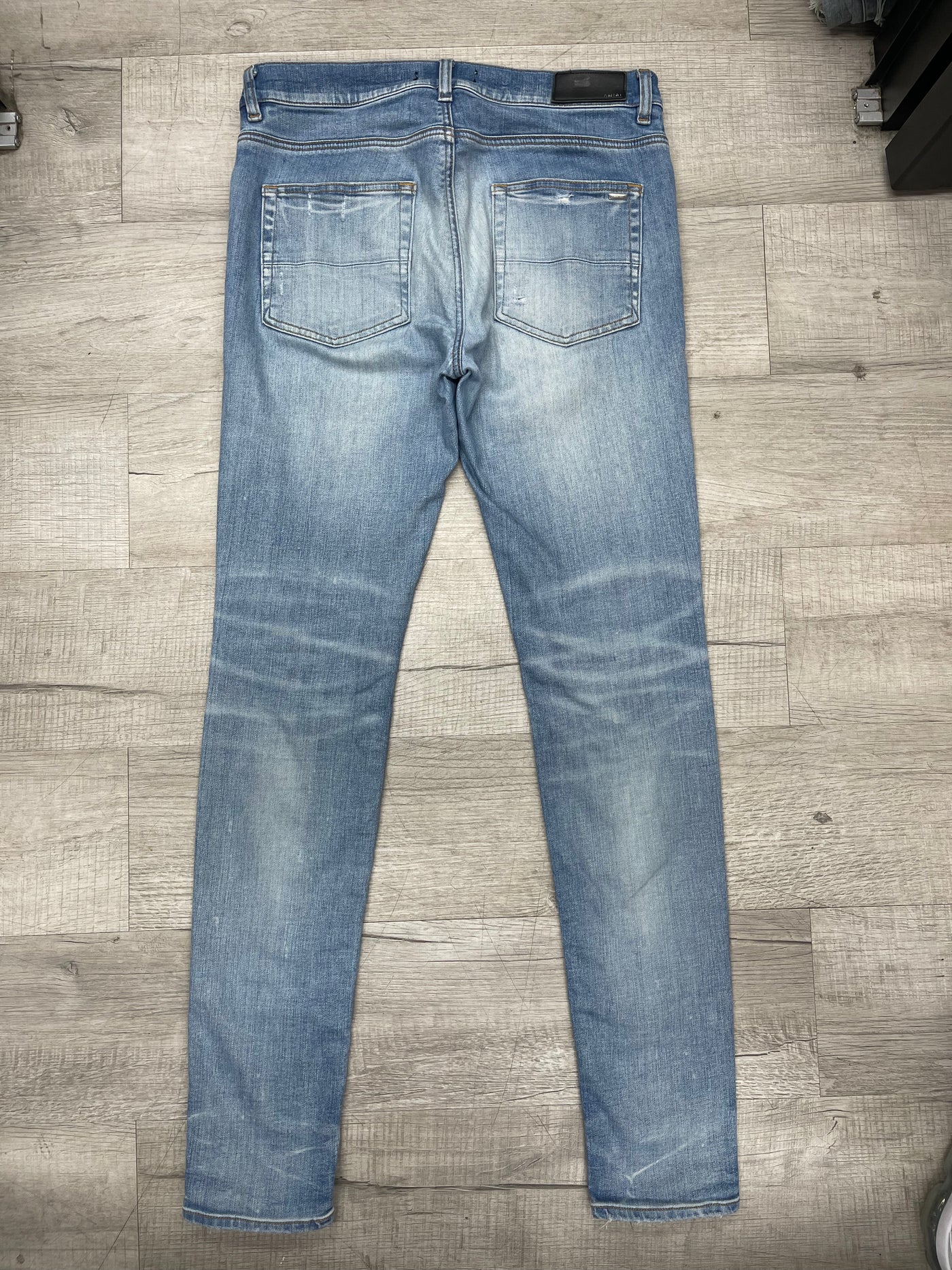 AMIRI MX1 Plaid Patch Jeans Indigo