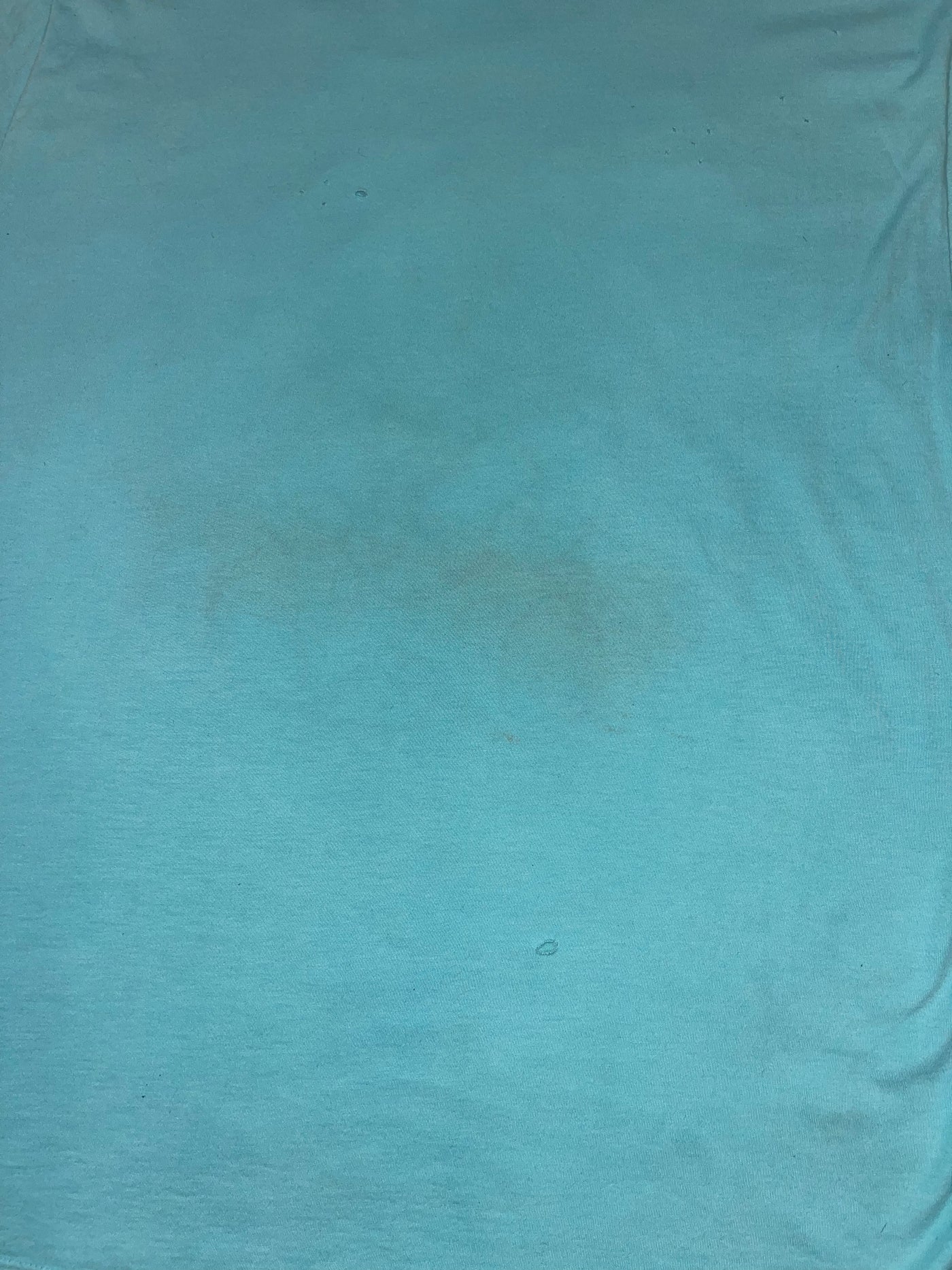 Amiri Distressed Teddy T-Shirt Blue
