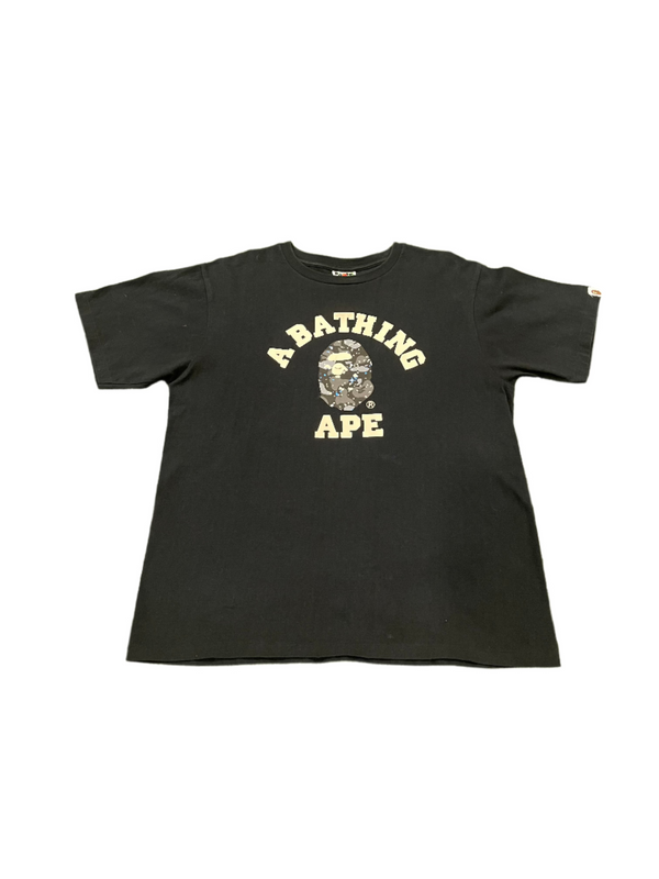 A Bathing Ape Camo Blue Ape Black T-Shirt