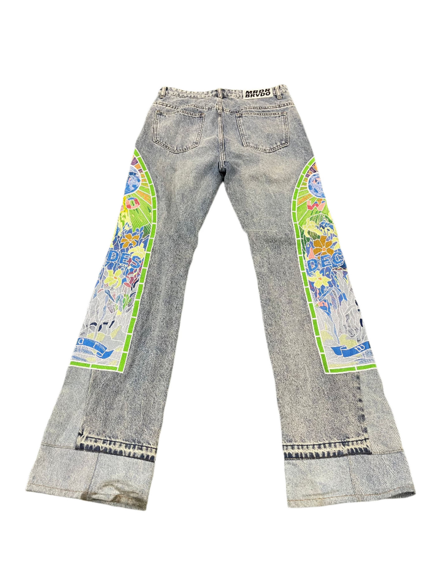 WDW Cowboy Embroidered Denim Jeans Sky Blue