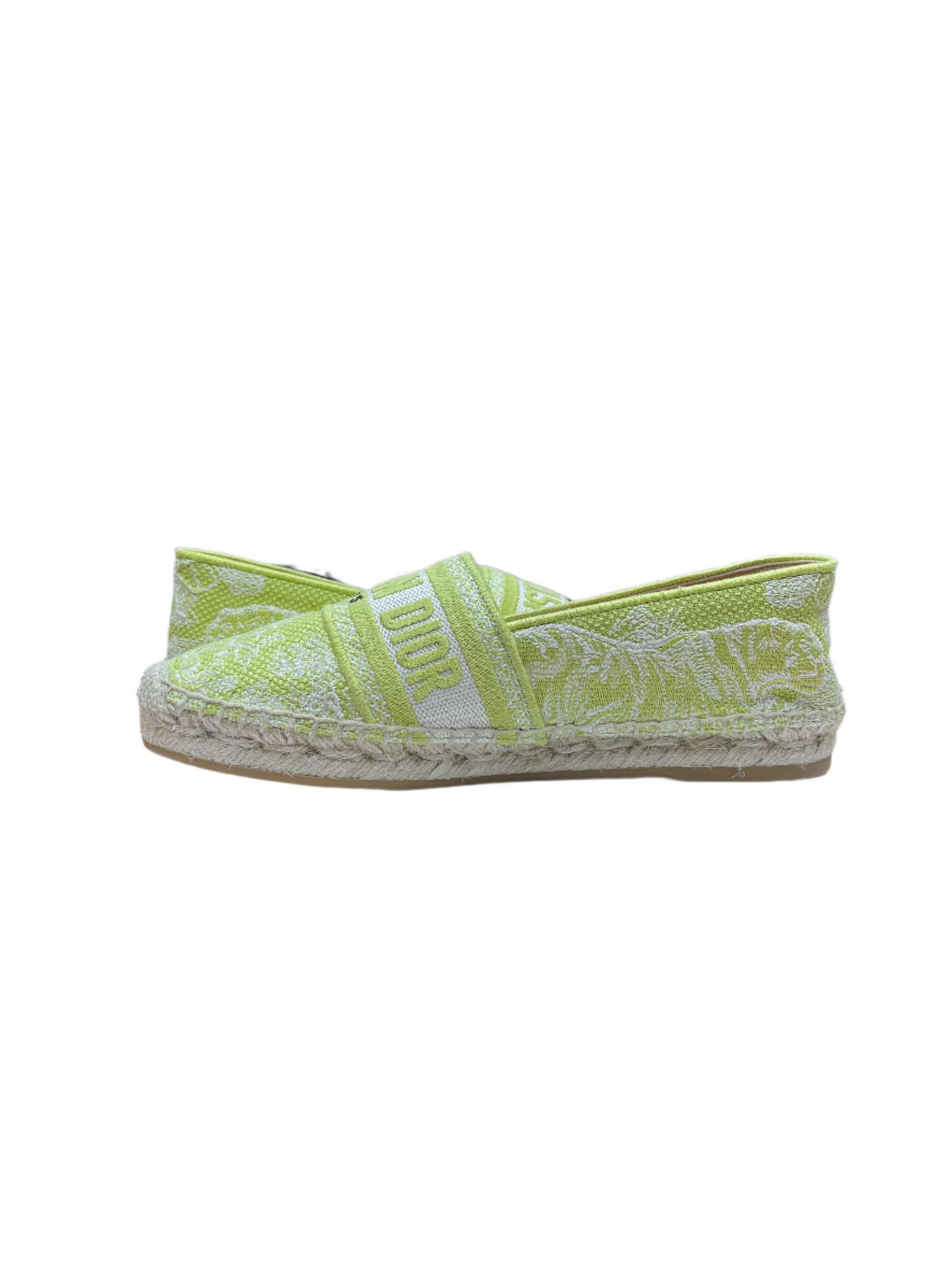 Dior Granville Espadrilles Lime Green