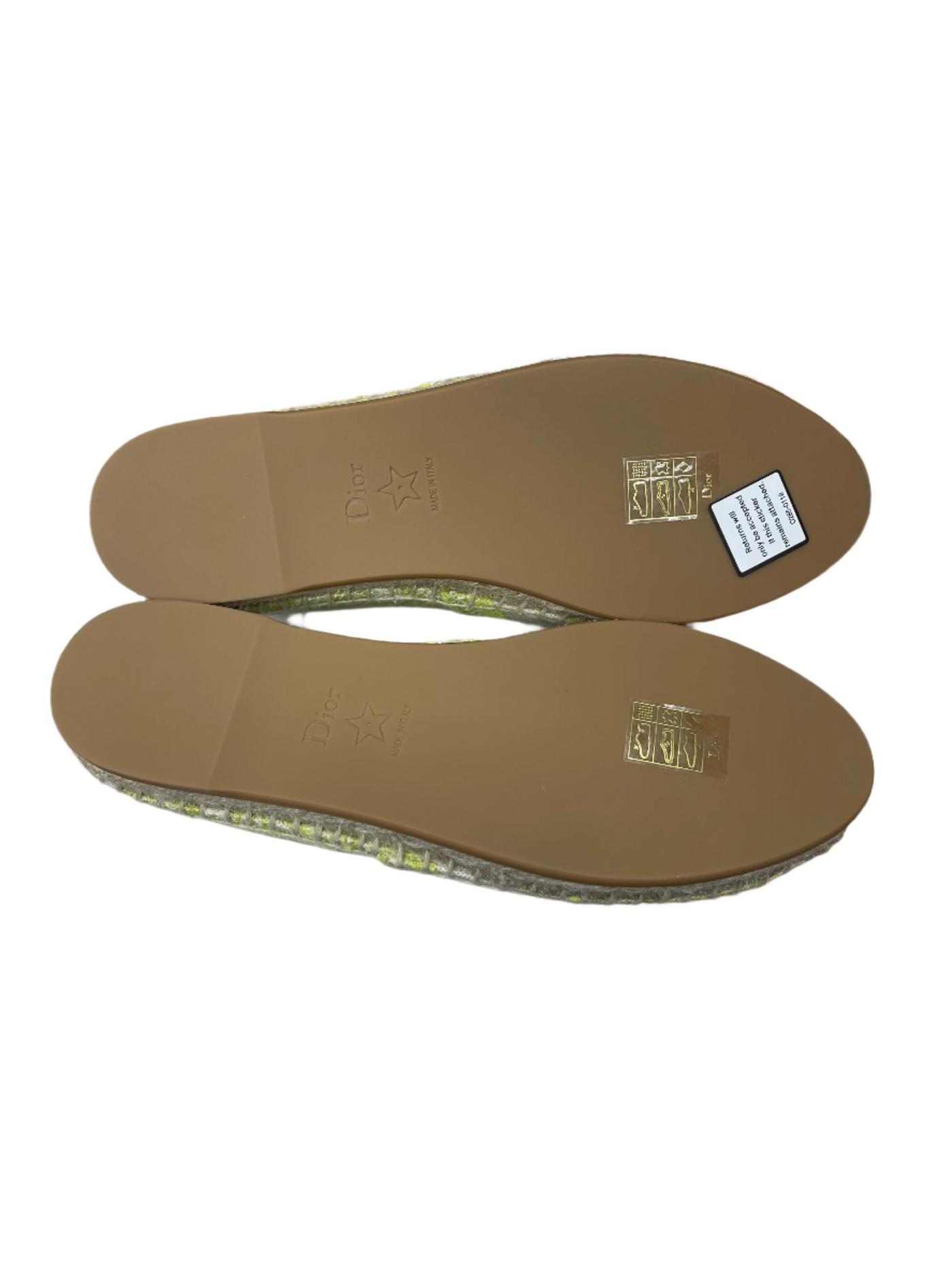 Dior Granville Espadrilles Lime Green