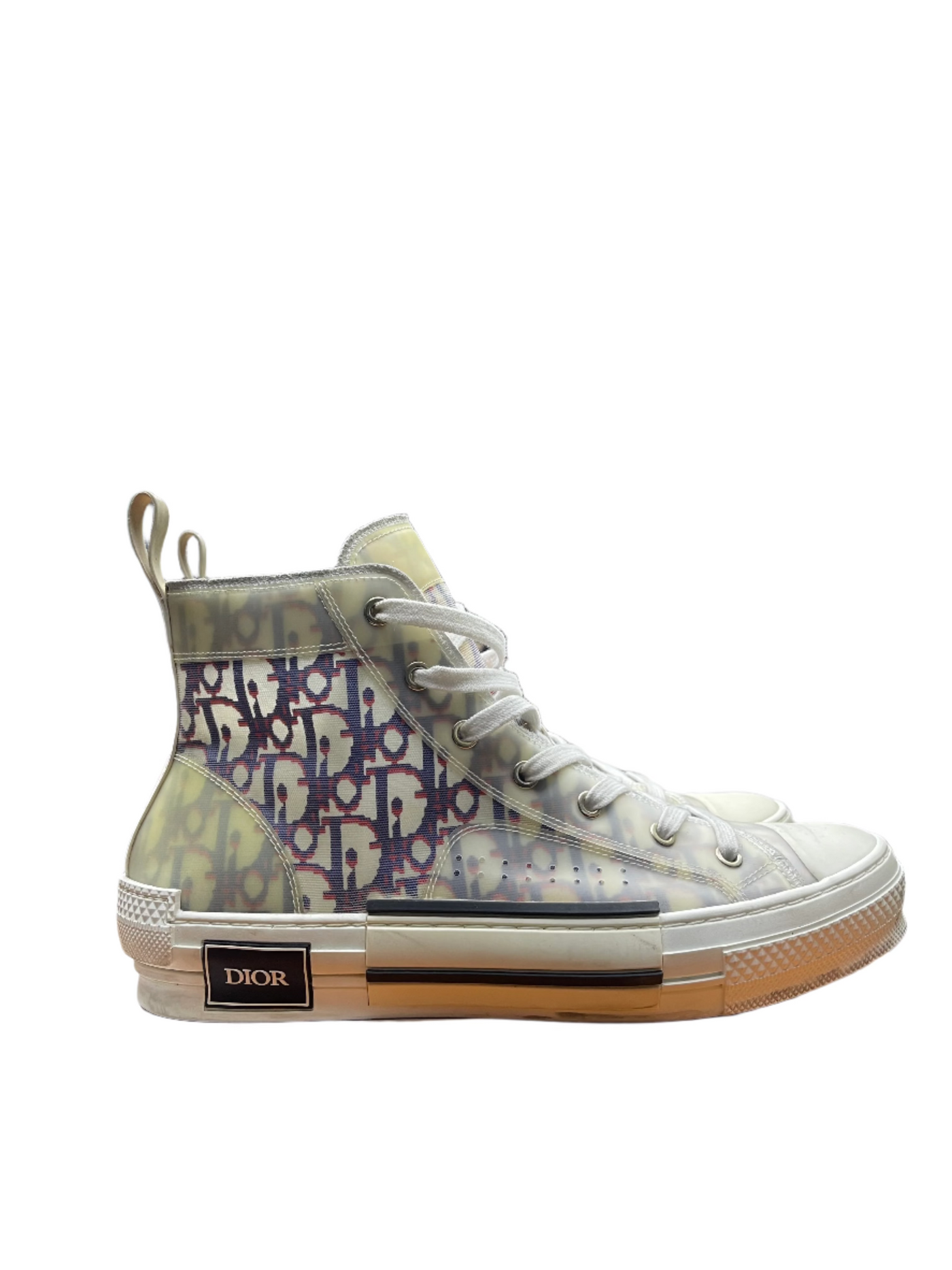 Dior B23 High Top Oblique Monogram White Blue Burgundy