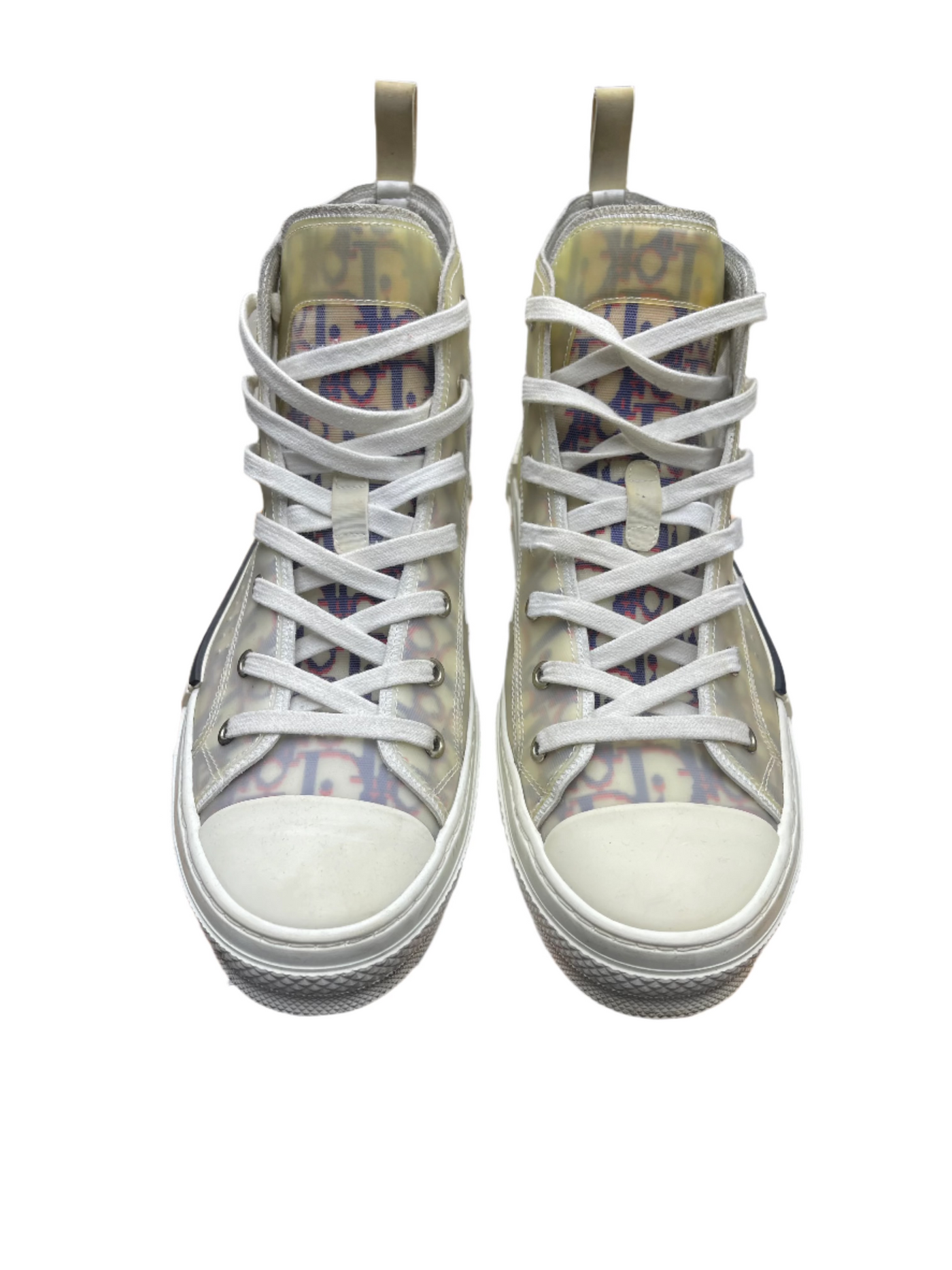 Dior B23 High Top Oblique Monogram White Blue Burgundy