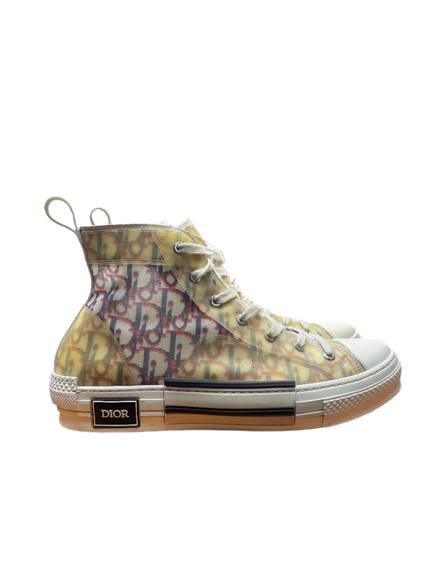 Dior B23 High Top Oblique Monogram White Blue Burgundy