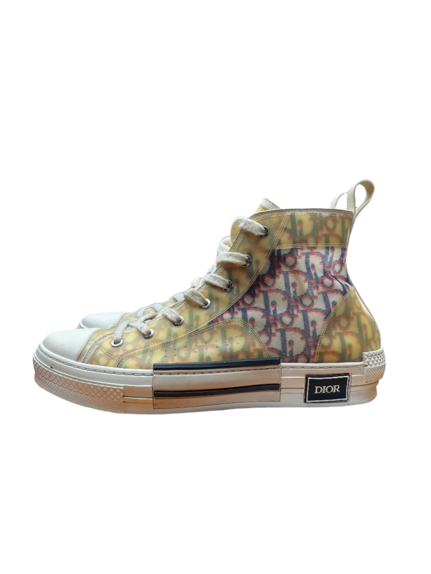 Dior B23 High Top Oblique Monogram White Blue Burgundy