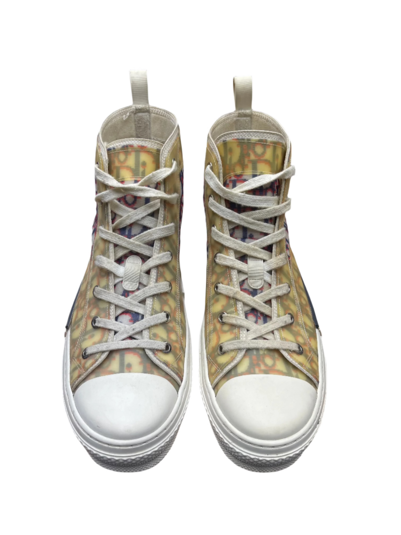 Dior B23 High Top Oblique Monogram White Blue Burgundy