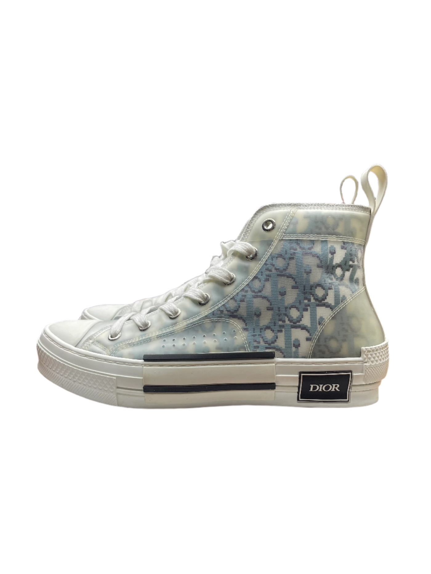 Dior B23 High Top Oblique Monogram White Blue