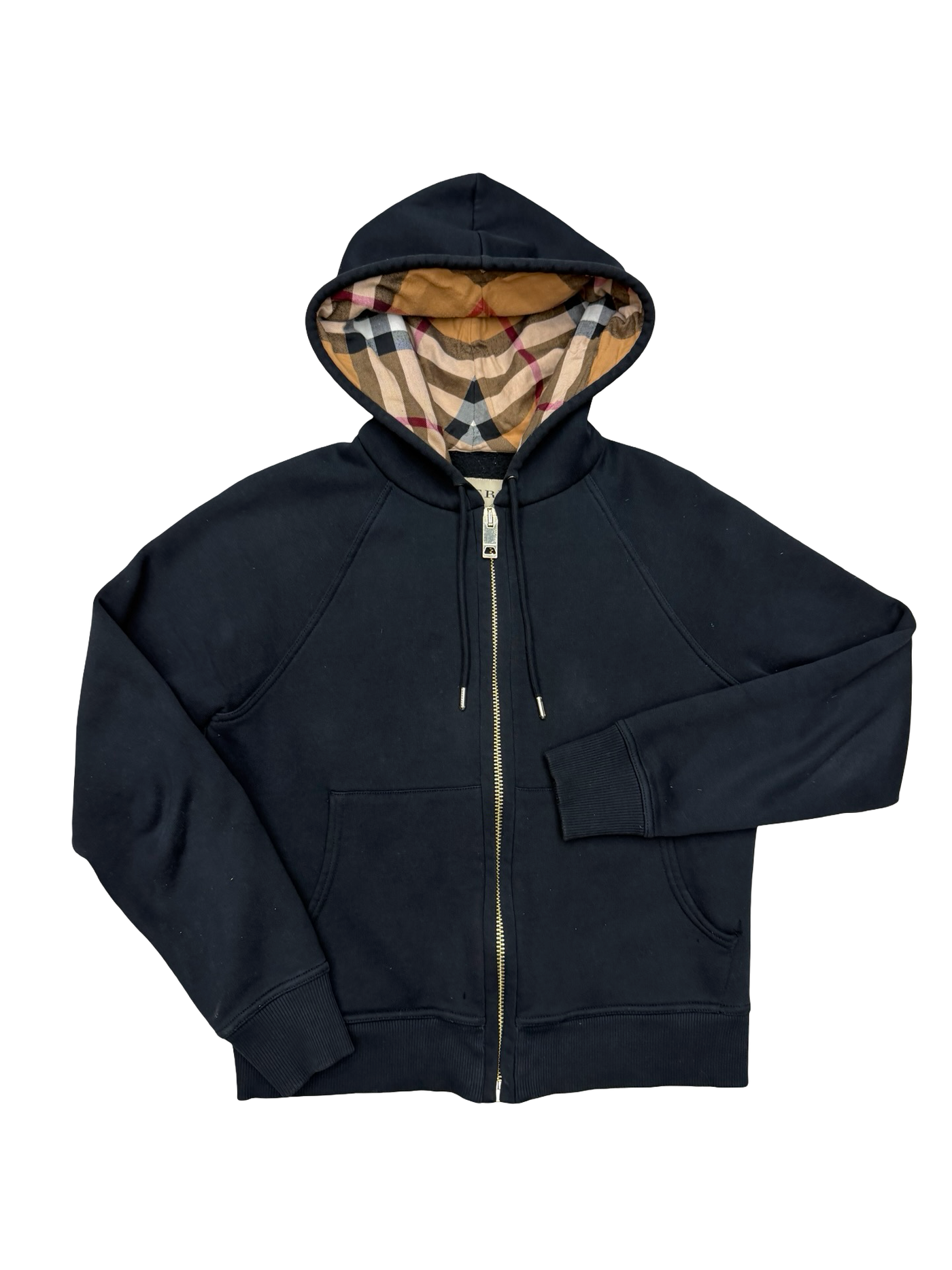 Burberry Zip Up Hoodie Checkered Hood