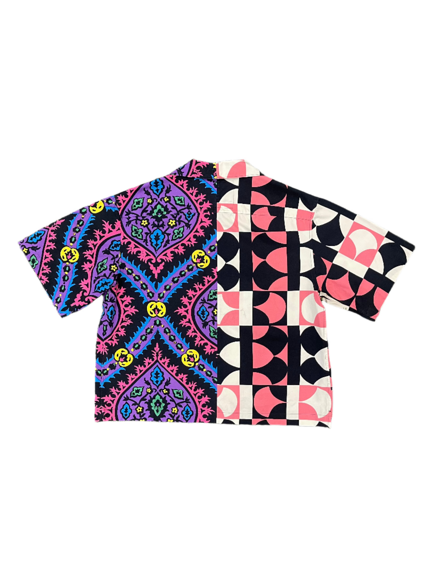 Prada Double Match Multicolor S/S Bowling Shirt